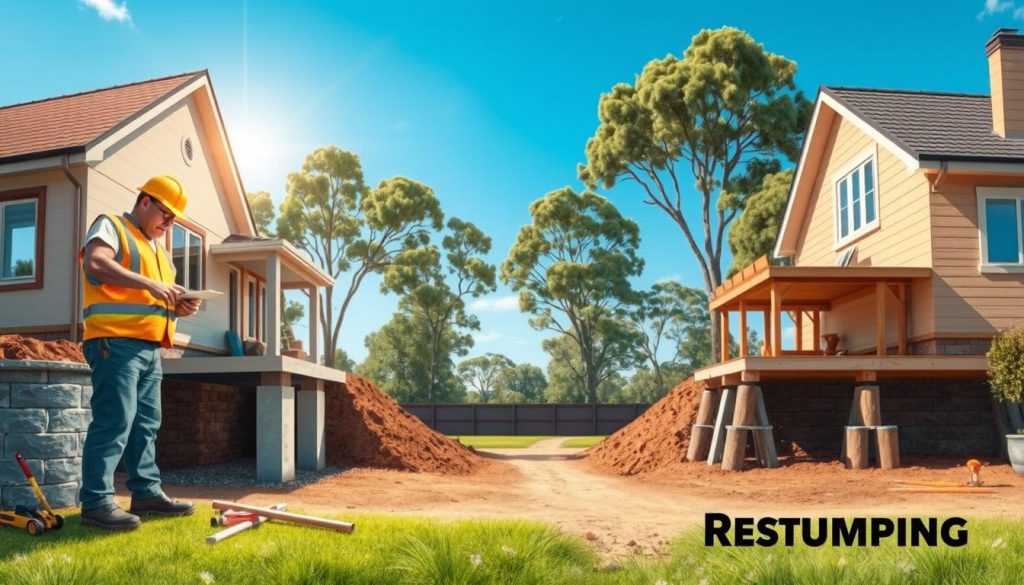 underpinning vs restumping difference